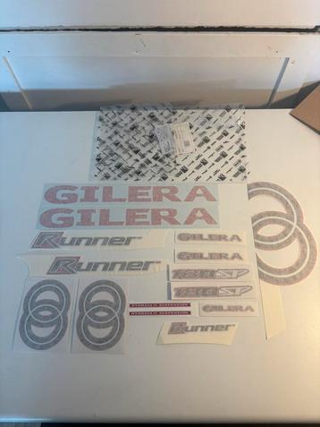 Sticker set gilera runner sp pro rood/zilver 180 beschikbaar voor biedingen