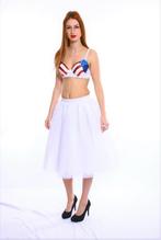 SALES! Witte lange petticoat maat S en M, Maat 38/40 (M), Carnaval, Nieuw, Ophalen of Verzenden