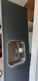 Aanrechtblad met spoelbak, Huis en Inrichting, Keuken | Keukenelementen, Ophalen, Zo goed als nieuw, 200 cm of meer, Minder dan 100 cm