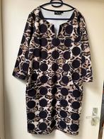 Dames jurk Myrna by NED tijgerprint mt L met zakken, Ophalen of Verzenden, Zo goed als nieuw, Maat 42/44 (L), Bruin