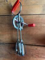 Vintage handmixer met 2 gardes - oranje handvat, Ophalen of Verzenden