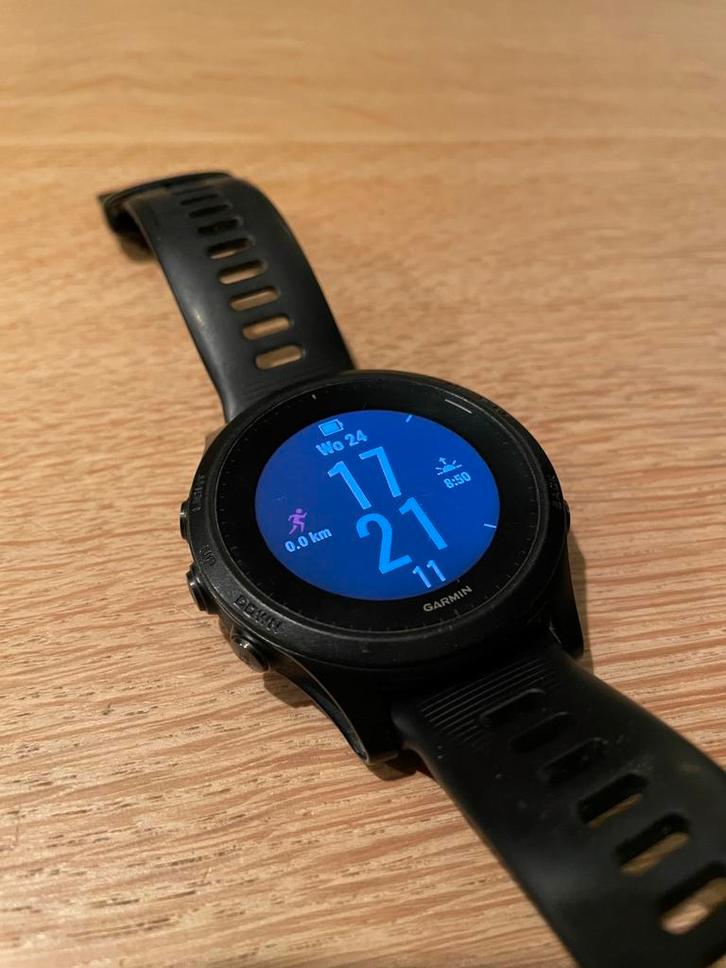 Garmin Forerunner 945, Sieraden, Tassen en Uiterlijk, Sporthorloges, Gebruikt, Android, Zwart, Afstand, Calorieverbanding, Conditie