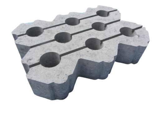 Grasblok 40x60x12cm vlak van boven, hol en dol grasbeton ber, Tuin en Terras, Tegels en Klinkers, Nieuw, Overige typen, Beton