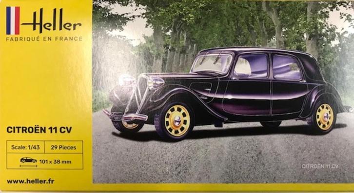 Coelianmodels, Heller, 80159, Citroen 11 CV, 1/43, €11,99, Hobby en Vrije tijd, Modelbouw | Auto's en Voertuigen, Nieuw, Auto