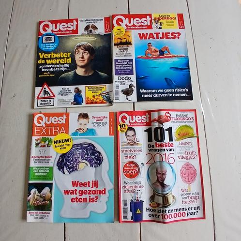 4x Quest braintainment magazine tijdschrift, Boeken, Tijdschriften en Kranten, Gelezen, Wetenschap en Natuur, Ophalen of Verzenden