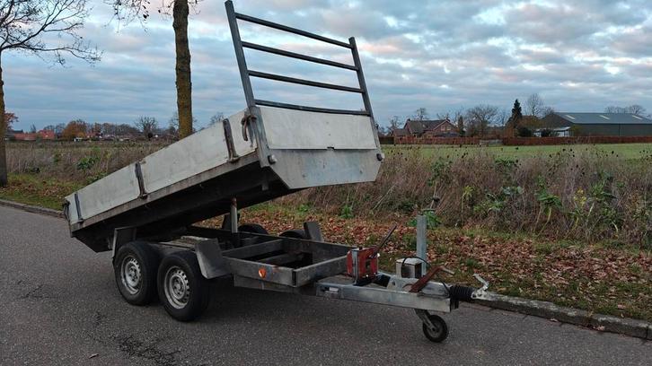 Anssems kipper kieper aanhanger 2000Kg tandemasser, Auto diversen, Aanhangers en Bagagewagens, Gebruikt, Ophalen