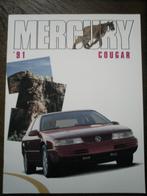 Mercury [ Ford ] Cougar 7 / 1990 / 1991 24 pag. USA, Boeken, Auto's | Folders en Tijdschriften, Zo goed als nieuw, Ford, Verzenden