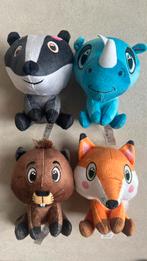 Lidl dieren mini knuffels 4 stuks, Ophalen of Verzenden, Nieuw, Overige typen