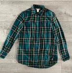 Groen geruit overhemd H&M, Kleding | Dames, Blouses en Tunieken, H&M, Ophalen of Verzenden, Zo goed als nieuw, Maat 34 (XS) of kleiner