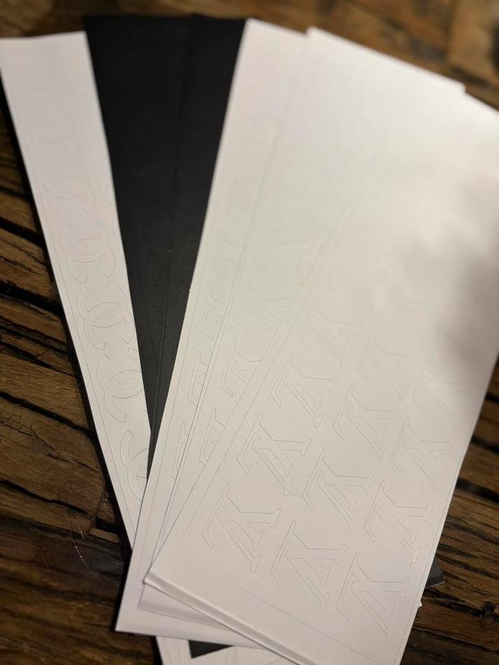 Stickervellen  ( verschillende merkjes ) per vel ‘!, Diversen, Papierwaren, Zo goed als nieuw, Ophalen of Verzenden