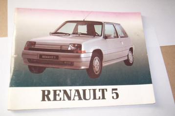 Gebruikershandleiding  voor RENAULT 5   1987/1994 (frans ) beschikbaar voor biedingen