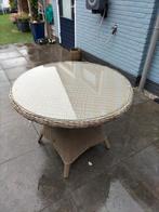 Tuintafel, Tuin en Terras, Tuintafels, Ophalen, Gebruikt, Rond, Kunststof