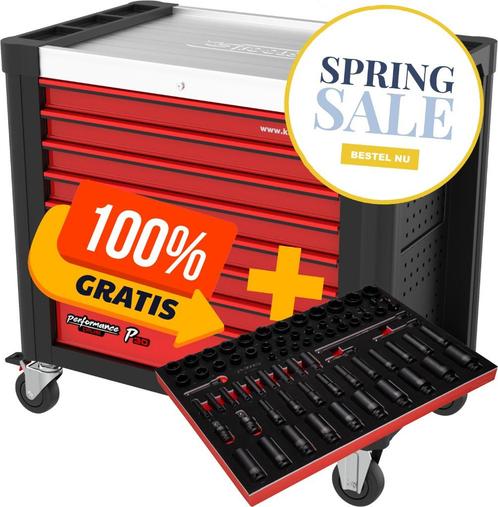 830.9706 | KS TOOLS P30 GEVULDE GEREEDSCHAPSWAGEN 706 DLG, Auto diversen, Autogereedschap, Nieuw, Ophalen of Verzenden