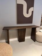 Luxe Sidetable walnoot bruin 160cm | Wandtafel Mangohout, Huis en Inrichting, Tafels | Sidetables, Nieuw, Ophalen of Verzenden