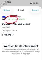 Tickets Job Jobse Overdrive Tivoli gezocht, Twee personen, Maart