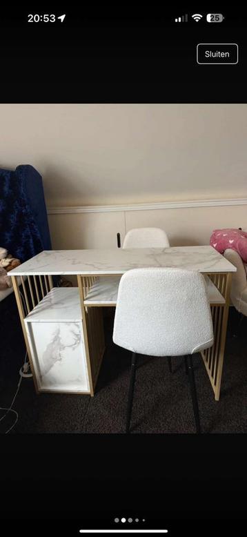 Bureau met 2 stoelen nieuw