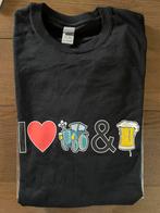 Shirt I lover trekkers en bier XXL nieuw!, Zwart, Nieuw, Overige maten, Ophalen of Verzenden