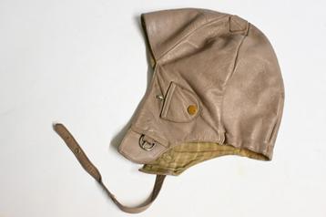 leren cap motercap piloot voertuig vintage vliegercap beschikbaar voor biedingen