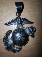 925 zilveren United States Marine Corps hanger 6x4cm, Ophalen of Verzenden, Zilver, Zilver, Overige voorstellingen