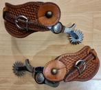 Western / cowboy sporen en riemen -  zwart / zilver, Gebruikt, Dames, Overige typen, Ophalen of Verzenden