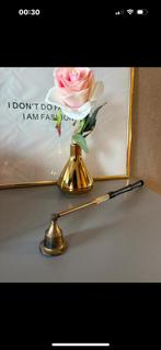 Goud-zwart kaarsendover uit India, Ophalen of Verzenden, Koper of Brons