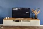 Zwevend tv meubel met eikenhout blad - 240cm, Huis en Inrichting, Kasten | Televisiemeubels, Ophalen, Eikenhout, Zo goed als nieuw