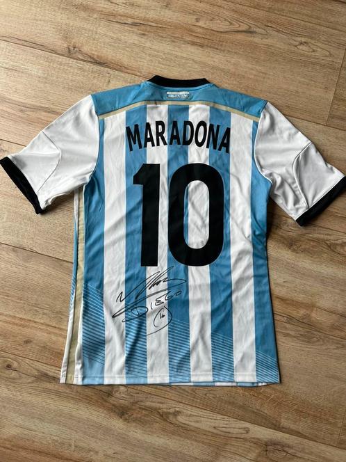 Gesigneerd maradona shirt, Sport en Fitness, Voetbal, Zo goed als nieuw, Shirt, Ophalen of Verzenden