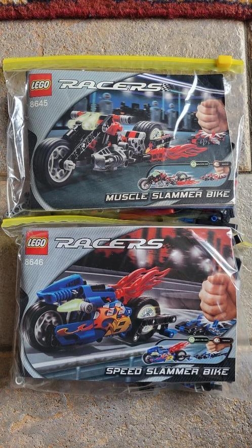 Te koop: LEGO Racers sets 8645 & 8646 Slammers, Kinderen en Baby's, Speelgoed | Duplo en Lego, Gebruikt, Lego, Complete set, Ophalen of Verzenden