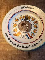 Vintage Wandbord Wilhelmina Koningin Nederland, Verzamelen, Koninklijk Huis en Royalty, Ophalen of Verzenden