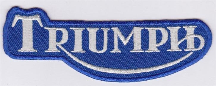 Triumph stoffen opstrijk patch embleem #15, Motoren, Accessoires | Overige, Nieuw, Ophalen of Verzenden