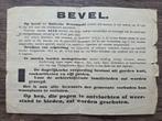 BEZETTING – “BEVEL.” Arbeidsinzet oproep 17–40 jaar (WOII), Ophalen of Verzenden, Overige soorten, Nederland, Foto of Poster