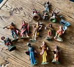 Vintage kerststal figuren, Diversen, Kerst, Ophalen of Verzenden, Gebruikt