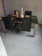 Eetkamertafel tafel rvs/graniet, Ophalen, Gebruikt