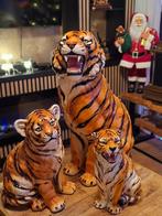 Prachtige set van 3 tijgerbeelden - Made in Italy, Antiek en Kunst, Ophalen of Verzenden