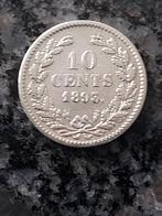 10 cent 1893 zilver zie foto's, Zilver, Koningin Wilhelmina, 10 cent, Ophalen of Verzenden
