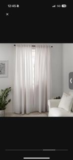 5x IKEA Tibast Gordijnen - Beige/Roze - 145x300cm, Huis en Inrichting, Stoffering | Gordijnen en Lamellen, Gebruikt, 100 tot 150 cm