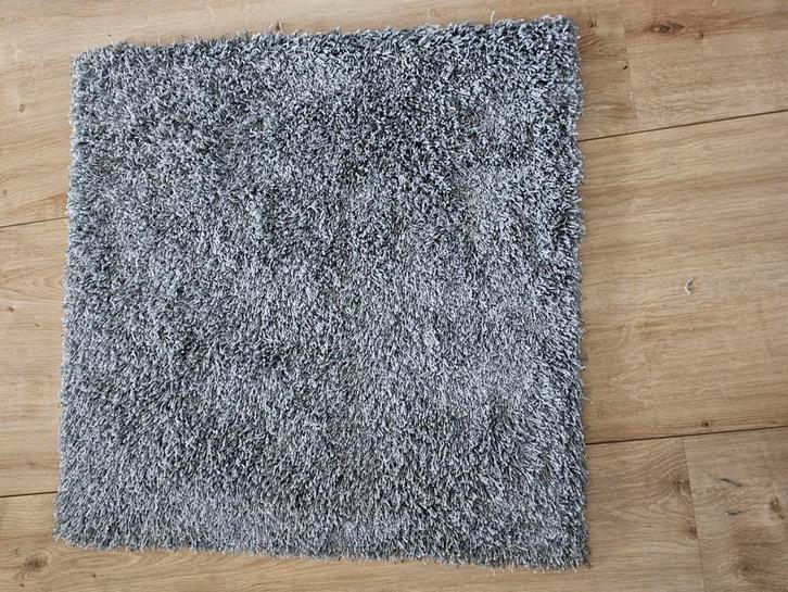 Hoogpolig tapijttegels, Huis en Inrichting, Stoffering | Tapijten en Kleden, Nieuw, 50 tot 100 cm, Vierkant, Grijs, Ophalen