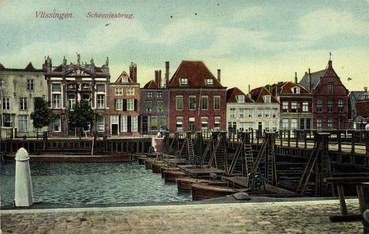 Vlissingen. Scheepjesbrug. - ongelopen, Verzamelen, Ansichtkaarten | Nederland, Ongelopen, Zeeland, Voor 1920, Ophalen of Verzenden