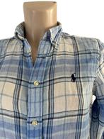 Ralph Lauren blouse linnen S, Blauw, Ophalen of Verzenden, Zo goed als nieuw, Maat 36 (S)