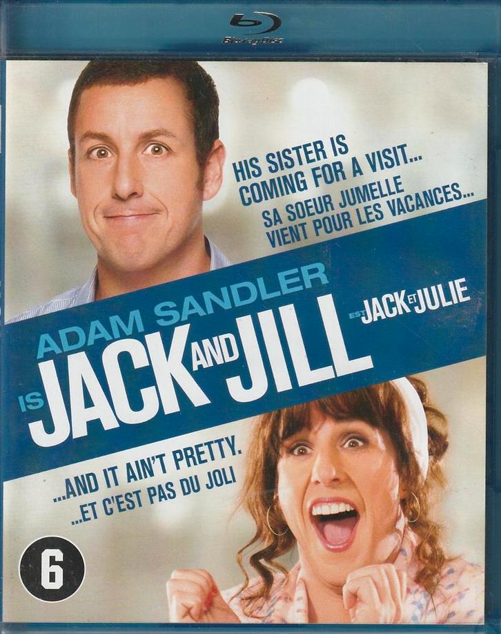 Jack and Jill - Adam Sandler (2011) NL Blu-ray, Cd's en Dvd's, Blu-ray, Zo goed als nieuw, Humor en Cabaret, Ophalen of Verzenden
