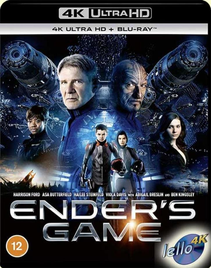 Blu-ray 4K Ender's Game (2013 Asa Butterfield Harrison Ford), Cd's en Dvd's, Blu-ray, Nieuw in verpakking, Actie, Ophalen of Verzenden