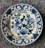 Delfts Blauw Bord met Vogel, Ophalen