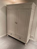 Antieke witte kledingkast, Ophalen of Verzenden