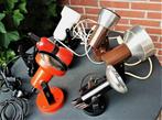 wandspot/Ferrari rood en bruine Herda spots/Philips e.v.a., Huis en Inrichting, Lampen | Spots, Overige materialen, Gebruikt, Vintage/ Design Herda /Philips/Industrieel/
