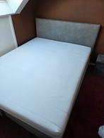 Tweepersoonsbed van Pronto Wonen + Lotus dubbel dekbed, Ophalen, Gebruikt, Tweepersoons, Grijs