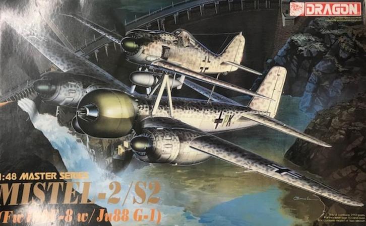 Coelianmodels, Dragon, 5501, Mistel 2/S2, 1/48, € 94,-, Hobby en Vrije tijd, Modelbouw | Vliegtuigen en Helikopters, Nieuw, Vliegtuig