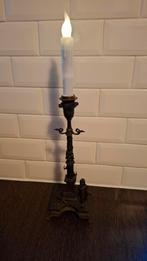 Antieke bronzen Kandelaar 30 cm hoog, Ophalen of Verzenden, Koper of Brons