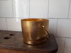 vintage 60s ijsemmer drankkoeler goud mid century regency, Verzenden