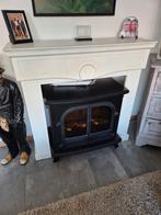 Elektrische open haard geeft ook warmte met bijpassende MDF, Ophalen, Zo goed als nieuw, Vrijstaande haard, Elektrische haard