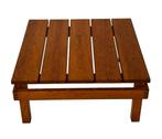 Vintage Salontafel Pinewood Slatted Design Jaren 70, Gebruikt, Vintage, 50 tot 100 cm, Minder dan 50 cm